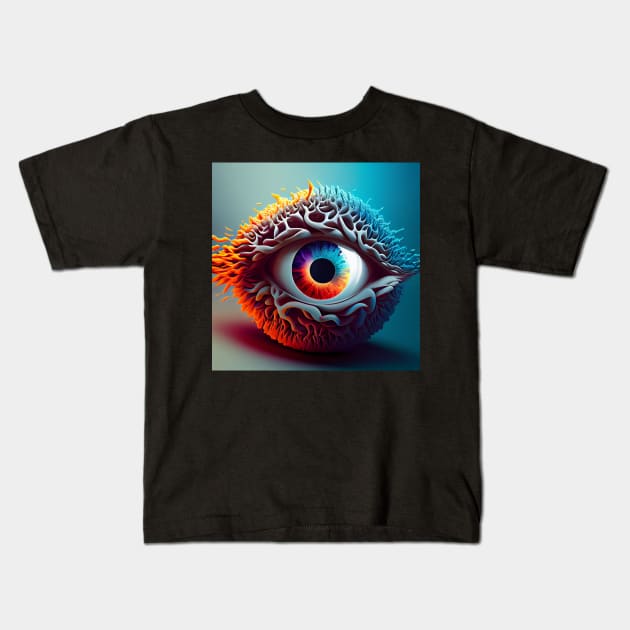 Mysterious Colorful Eye Kids T-Shirt by Legendary T-Shirts